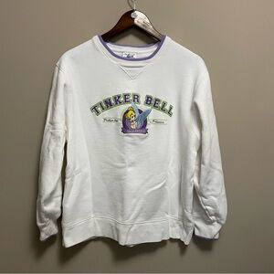 Disney Tinkerbell Vintage 90s Embroidered Sweatshirt Women’s Small Oversized Fit